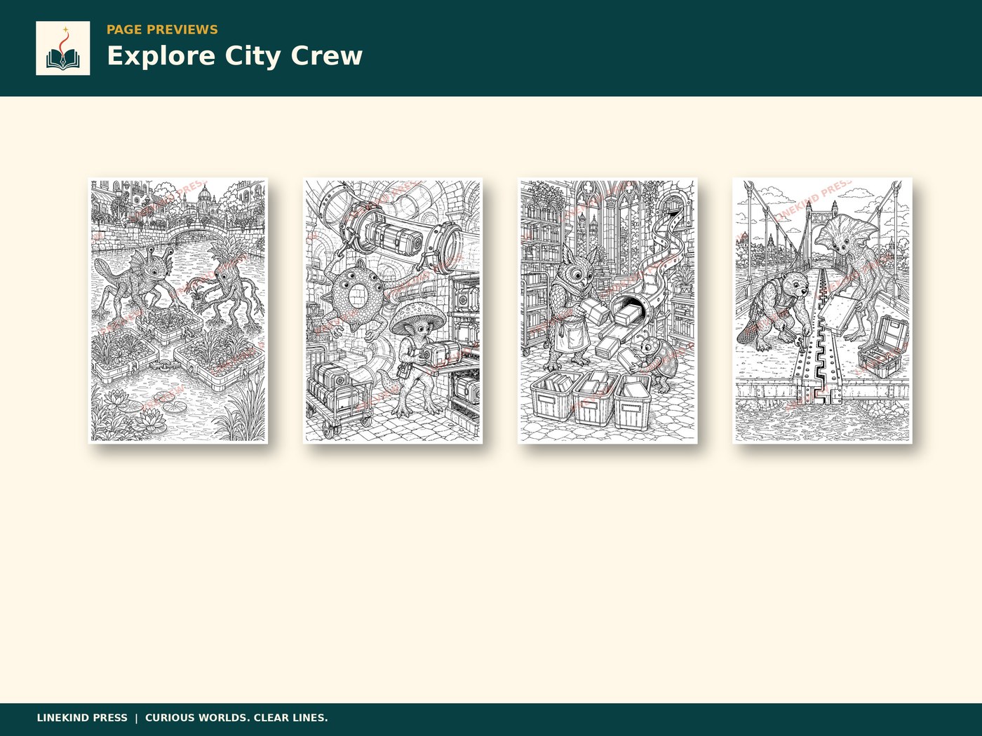 Monster Town at Work: City Crew: Page previews
