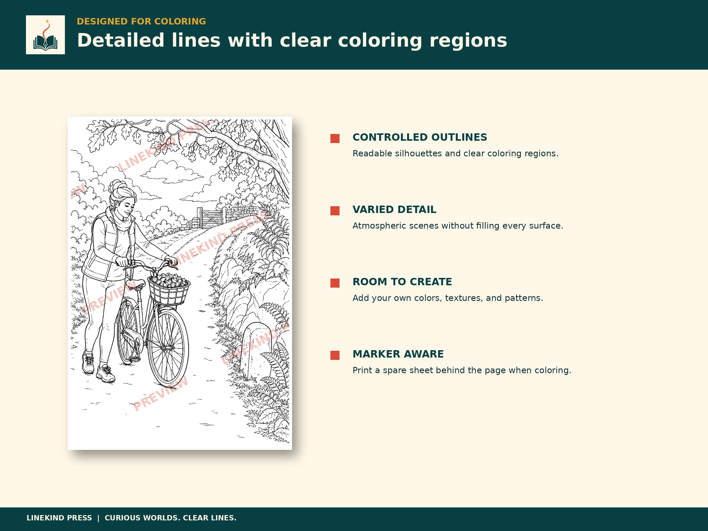 The Hours Are Hers: Autumn, Unscheduled - bold marker friendly lines
